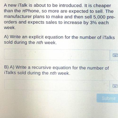 A new iTalk is about to be introduced. It is cheaper

than the iPhone, so more are expected to sel