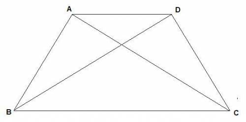5) El siguiente dibujo representa un trapecio isósceles:

a) Determinar si el triángulo ABC tiene