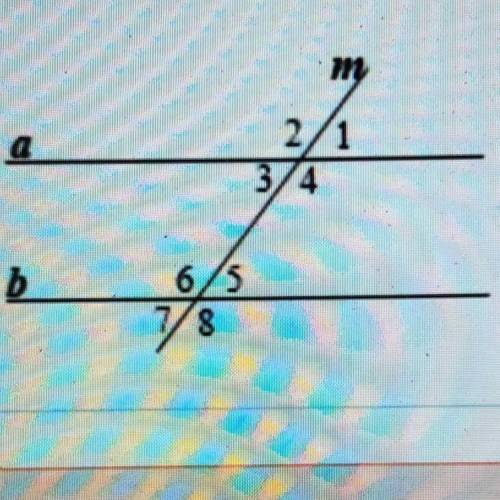 Find the angle measures. Justify your responses. 
Given: a||b, m∠3=63 
Find: m∠6,m∠7