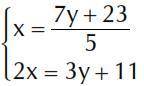Resolver, aplicando el método de igualación en:

(IMAGEN)
Indicar el valor de x – y
Respuesta:
