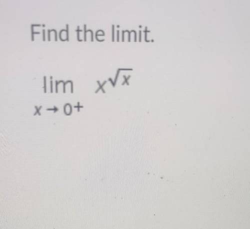 Find the limit of the formula given
