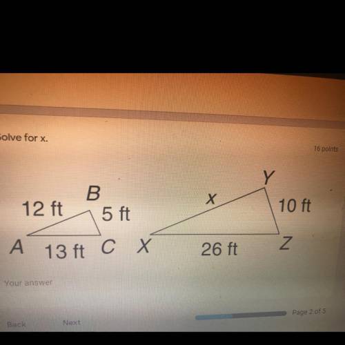What is the answer to x?