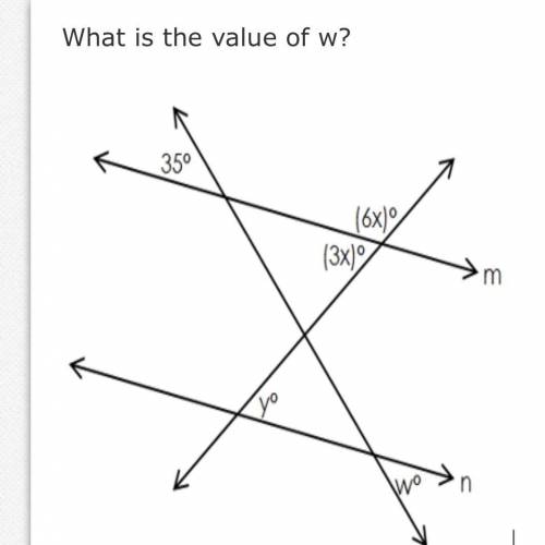 What is the value of w ?
