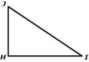 In the figure below, JH = 3, HI = 4, and JI ≠ 5.

If we assume ∠H is a right angle, it follows tha