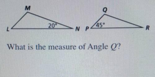 What's the measure of Angle Q?