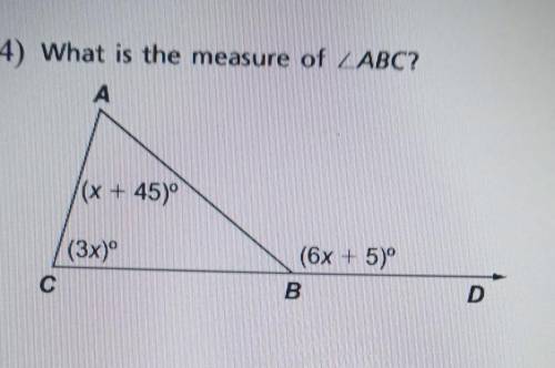 What's the measure of angle ABC?