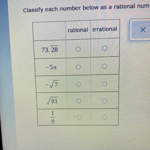Which ones are rational and which are irrational?