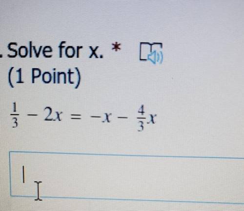 Need help solving for x.