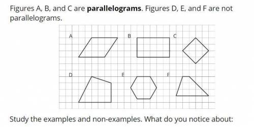 The opposite sides of a parallelogram?