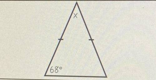 Can you please find the missing angle? Thanks!