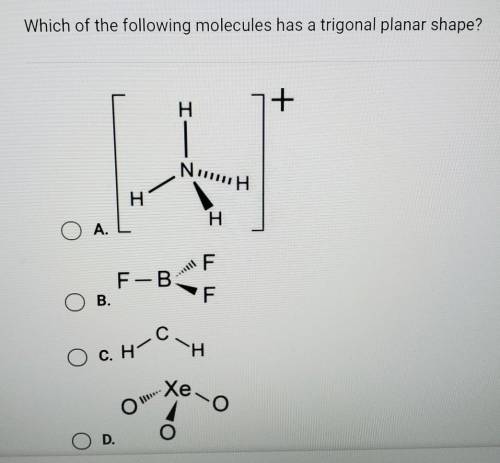 Which of the following molecules has a trigonal planar shape?