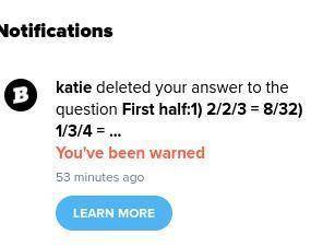 This was my report against katie

I would like to Report Katie for constantly deleting's people's