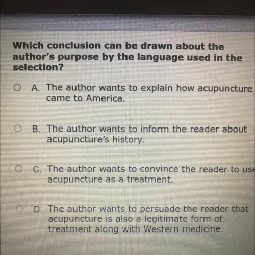 20 POINTS PLEASE HELP.

down below is the paragraph.
Between 600 and 900 CE, acupuncture developed