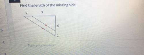 Expert Answer Please! Find The Length Of The Missing Side