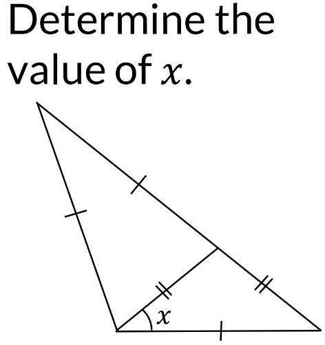 Determine the value of x(look at pic)