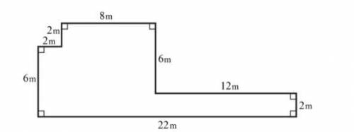 Determine the area of the figure, in square meters. HELP ME PLAES BRIANEST ASAP PLEASE HAVE A EXPLI