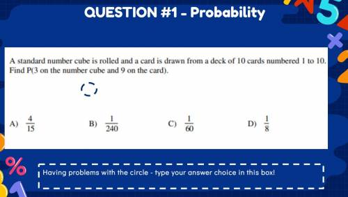 QUESTION #1 - Probability