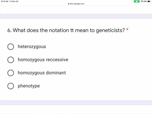 What does the notation tt mean to geneticists? *
