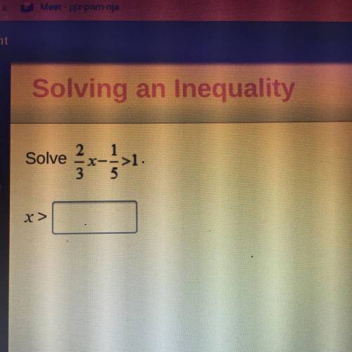 Solving an Inequality
Solve
Can someone please help on this??