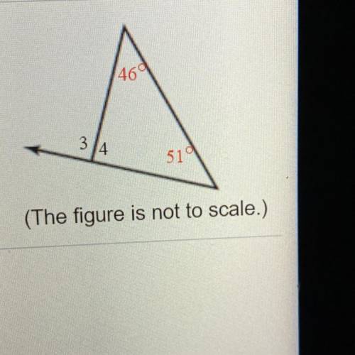 What is the measure angle of 3 ?
The measure angle of 4?