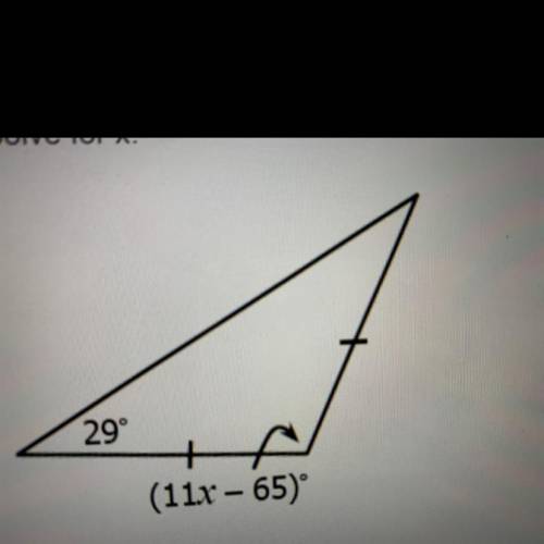 Please help
Solve for x.