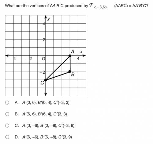 What are the vertices of A'B'C produced by T (A'B'C)=ABC?