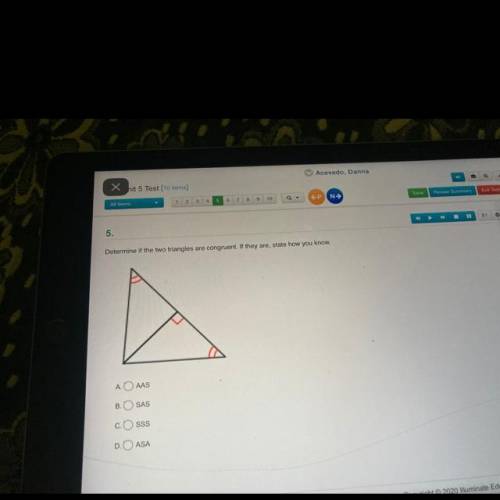 ￼Determine if the two triangles are congruent if they are state how do you know￼￼?