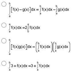 If f(x) and g(x) are continuous on [a, b], which one of the following statements is true?