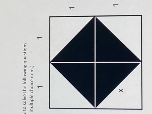 What is the total area of the (outside) square shown at the right?