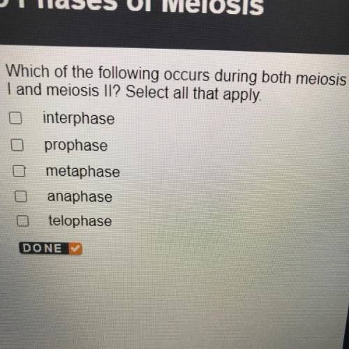 Which of the following occurs during both meiosis

I and meiosis ||? Select all that apply.
interp