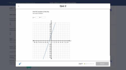 Write the equation based on the graph