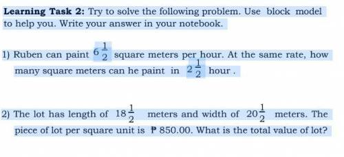 Can someone help me with this, please?

Learning Task 2: Try to solve the following problem. Use t