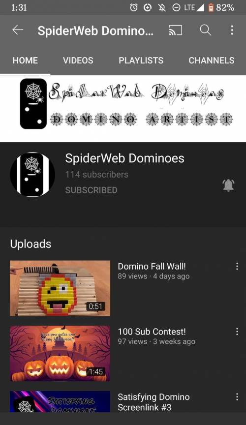 Sub to SpiderWeb Dominoes on YT to get brainliest. Must post pic of proof. There is this giant domin