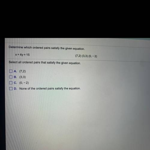 Help me please i need this now 
Giving extra points 
Correct answer