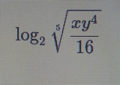 Use the properties of logarithms to expand each logarithmic expression as much as possible. Where p