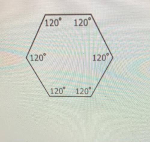 Ira states that all regular hexagons are congruent because each interior angle is equal to 120 degr