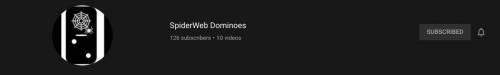 please consider subbing to my YT channel Spiderweb DOminoes. My goal is to get to 200 subs by the en