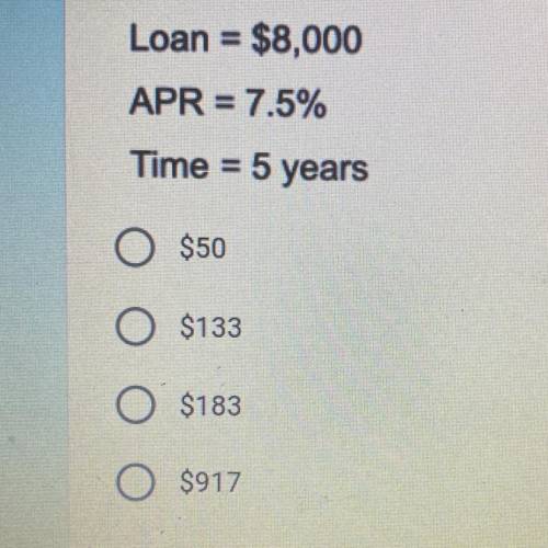 Find the estimated monthly payment for the following simple interest loan. Round your answer to the