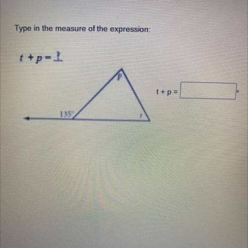 Find the measure of the expression