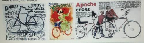 Type your response in the box. Look at the bicycle posters. Which one of the three advertisements d