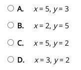 What is the solution to this system of equations?
5x + 2y = 29 
x + 4y = 13