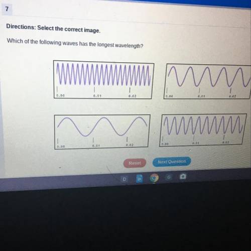 Which of the following waves has the longest wavelength?