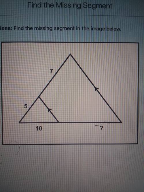 Help find the missing segment