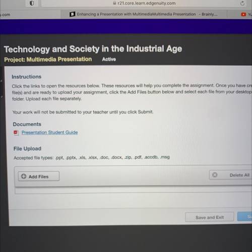 Technology and Society in the Industrial Age

Project: Multimedia Presentation
Active
Instructions