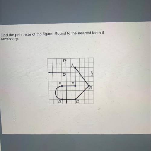Find the perimeter of the figure. Round to the nearest tenth if
necessary.