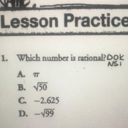 Which number is rational?? Someone help me pls