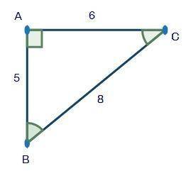 Given the triangle below, which of the following is a correct statement

cot < B = 6/5
csc <
