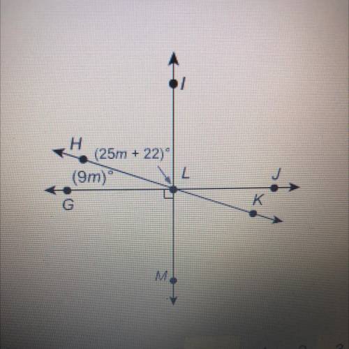 Solve this complementary angle (25m+22) (9m)