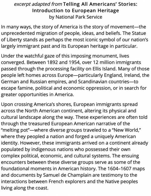 Excerpt adapted from Telling All Americans’ Stories: Introduction to European Heritage

by Nationa