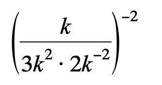 Simplify the expression below using laws of exponents.